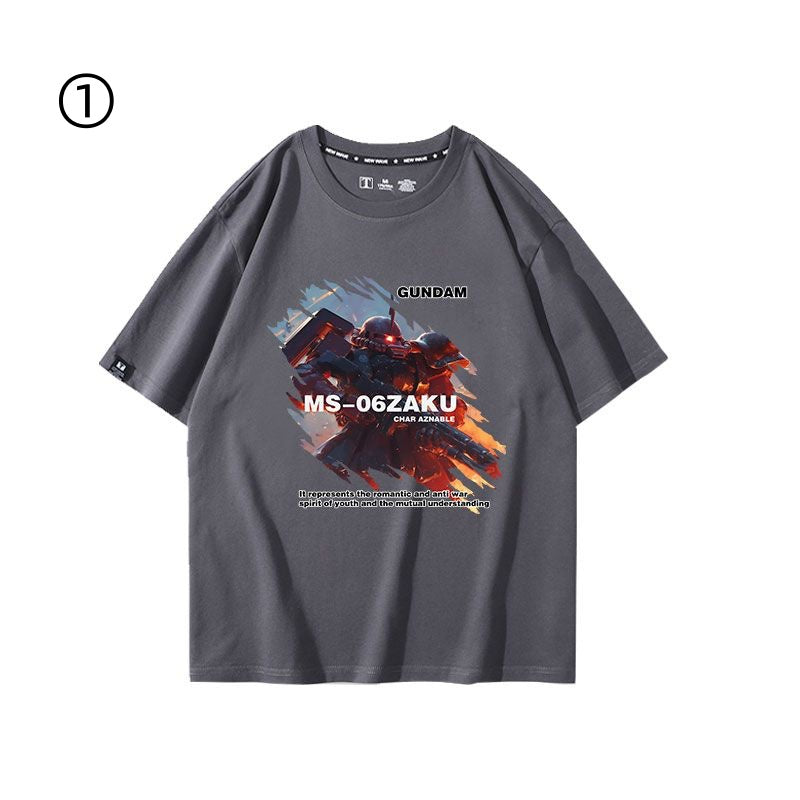 おすすめ 着回し力抜群 おすすめ プリントロゴ 半袖 Tシャツ-A2553