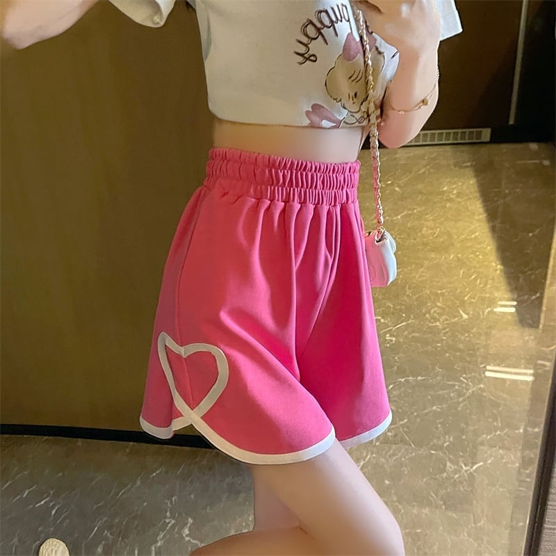 ゆったり感アップ カジュアル ハイウエスト パンツ ボトムス<ins-3563>