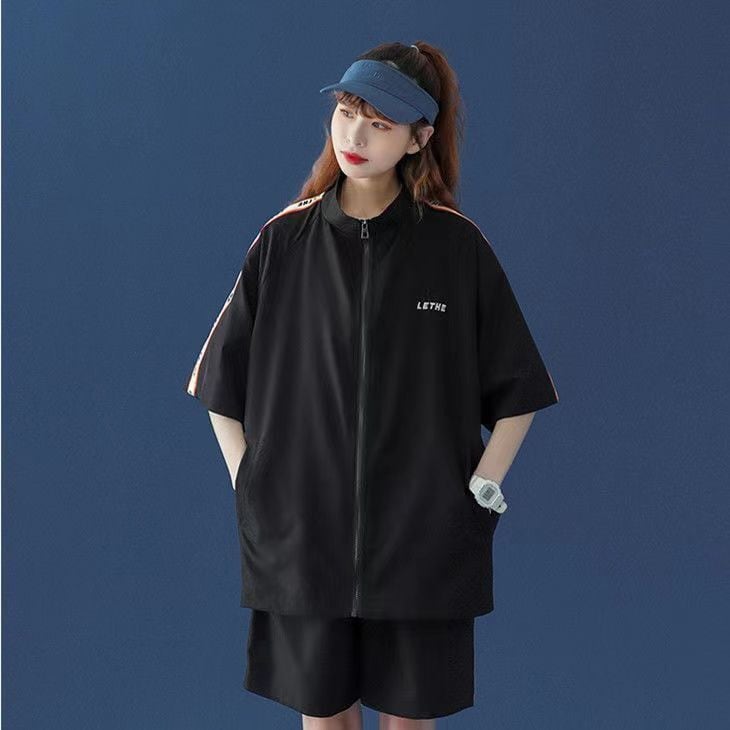 着回し力抜群 絶対流行 カジュアル 半袖Tシャツⅹパンツセット<ins-8191>