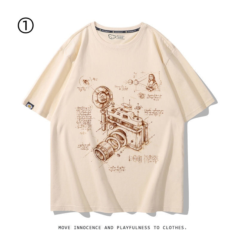 着回し力抜群 好感度UP おすすめ プリントロゴ 半袖 Tシャツ-A2345