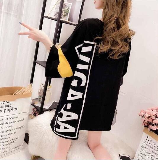 新作 個性派 切り替え プリント  全2色 半袖Tシャツ<ins-8168>