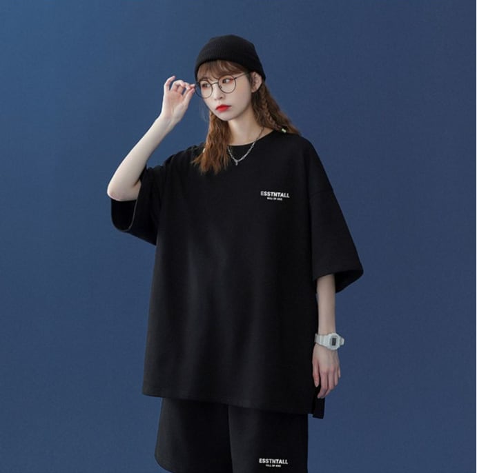 【半額セール】早い者勝ち 男女兼用 半袖Tシャツⅹパンツセット全4色<ins-6549>