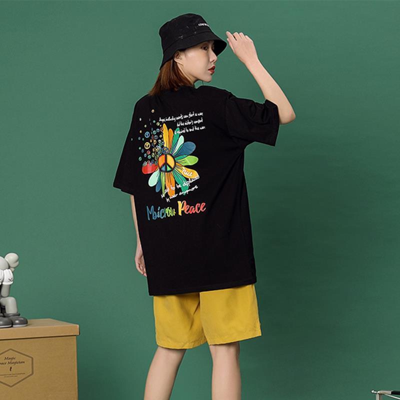 超人気 上質 シンプル 半袖Tシャツⅹパンツセット<ins-8044>