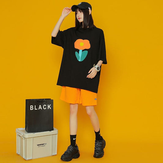 超人気上質 シンプル 半袖Tシャツⅹパンツセット<ins-8126>