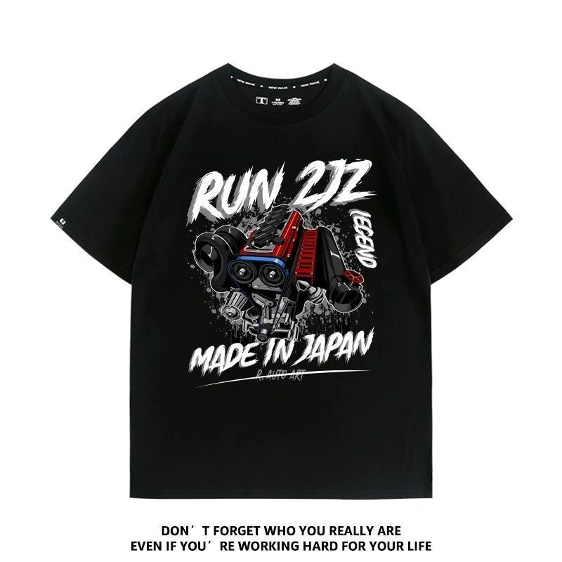 おすすめ プリントロゴ 半袖 Tシャツ-A2349