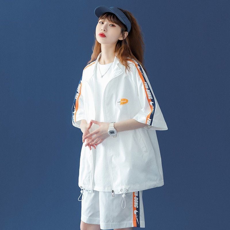 着回し力抜群 絶対流行 カジュアル 半袖Tシャツⅹパンツセット<ins-8191>