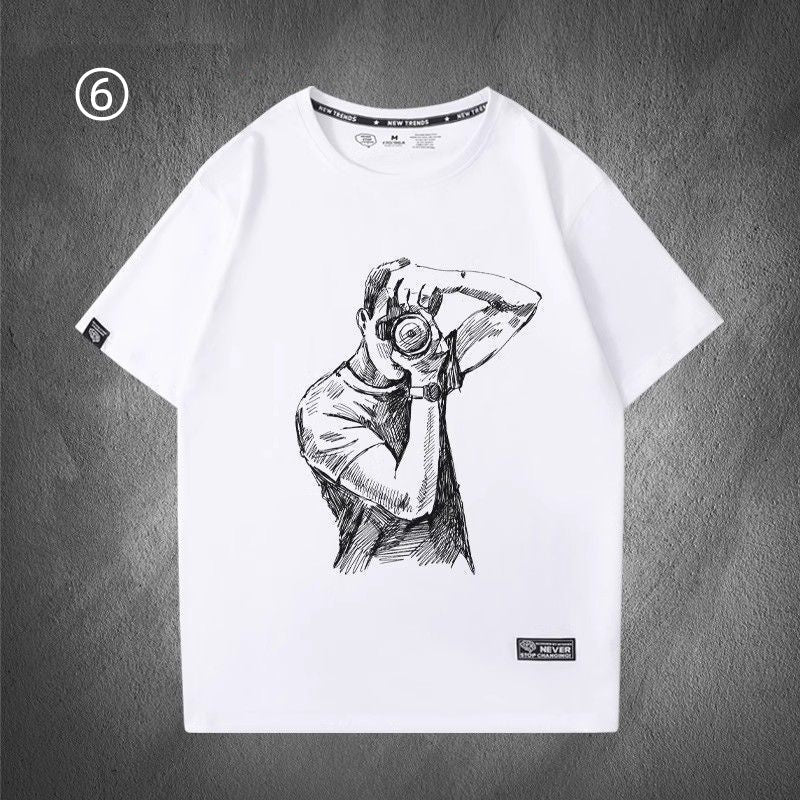 【ランキング上位】超人気 早い者勝ち プリントロゴ 半袖 Tシャツ-A2316