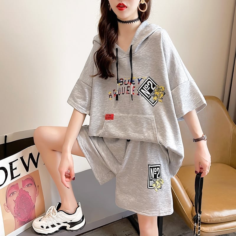 【半額!期間限定!!】ファッション 清涼感たっぷり 切り替え ブラウス+パンツ セットアップ<ins-3144>