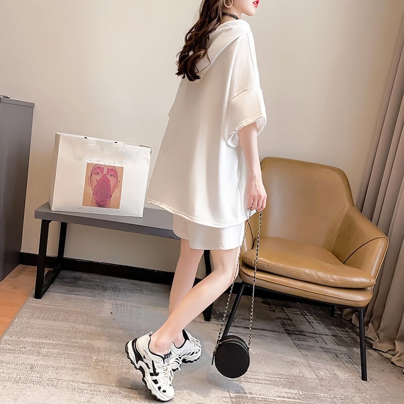 【半額!期間限定!!】ファッション 清涼感たっぷり 切り替え ブラウス+パンツ セットアップ<ins-3144>