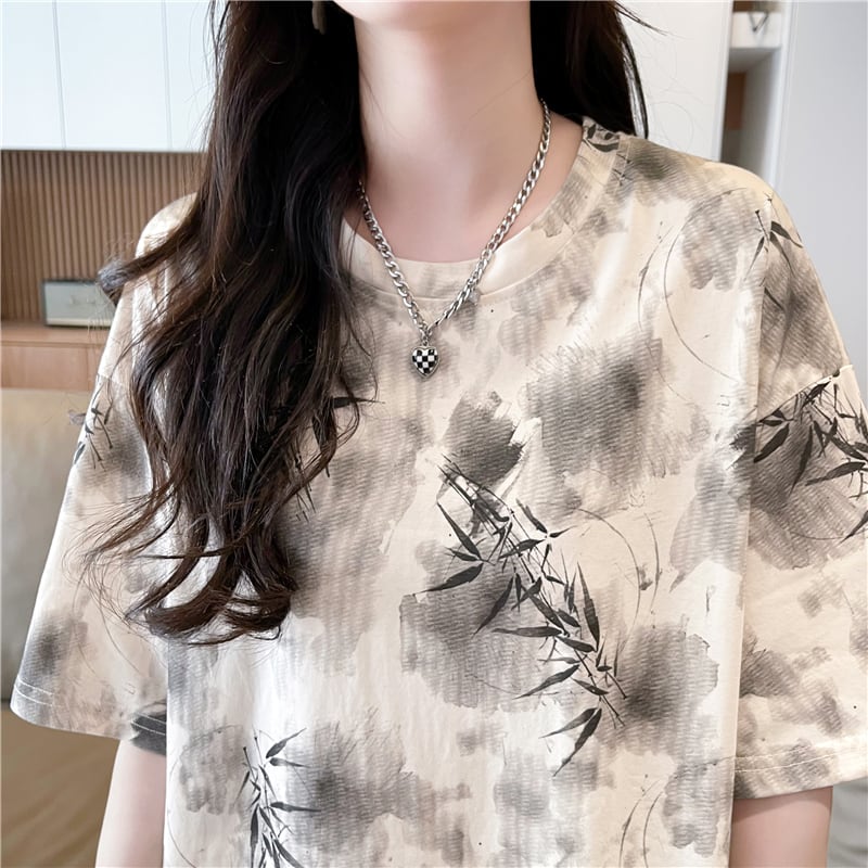 新商品 オシャレ度満点 高級感溢れる 2色選択可 Tシャツ カットソー<ins-8277>