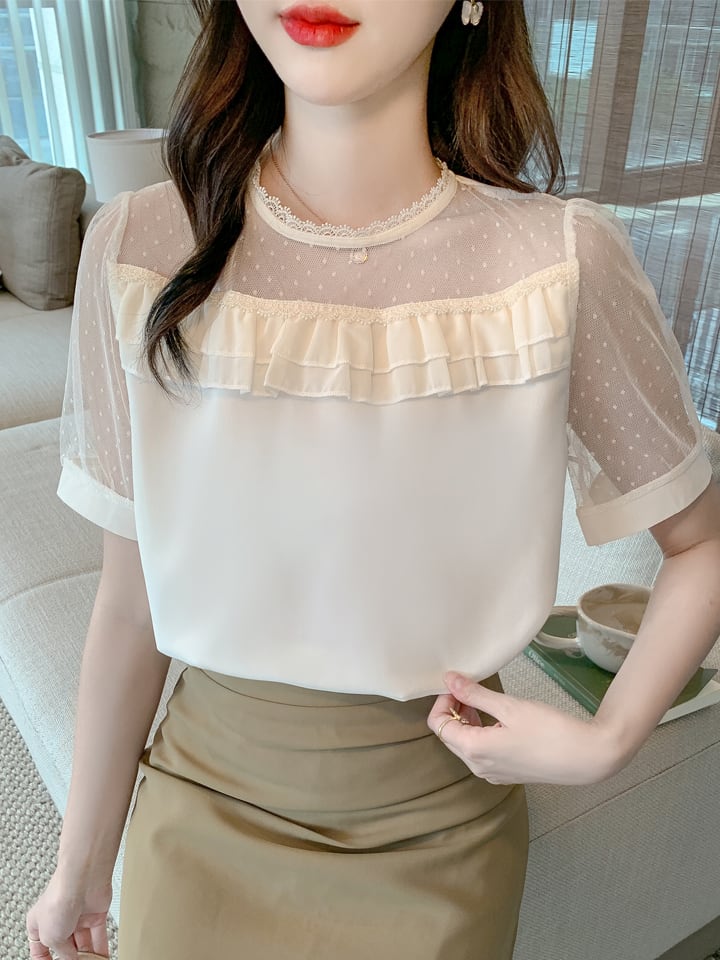 ゆったり感アップ ファッション アルファベット Tシャツ カットソー<ins-8338>