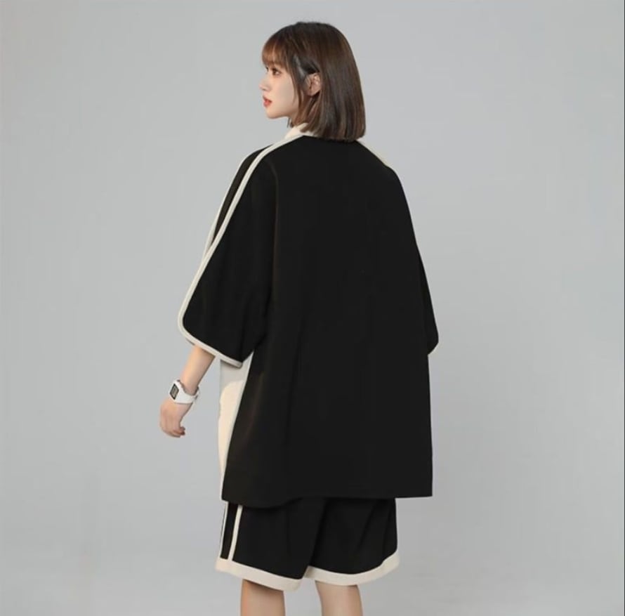 定番シンプル 絶対流行 半袖Tシャツⅹパンツセット 男女兼用ins-6538