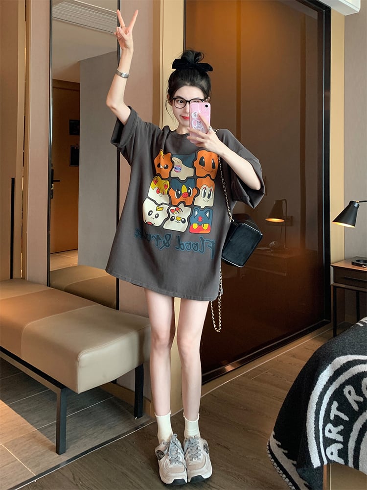 話題沸騰中 オシャレ度満点 高級感溢れる Tシャツ カットソー<ins-8369>