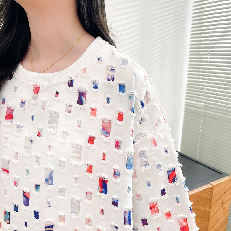 着回し力抜群 個性派 カジュアル ゆったりトップス 半袖Tシャツ 全2色<ins-8263>