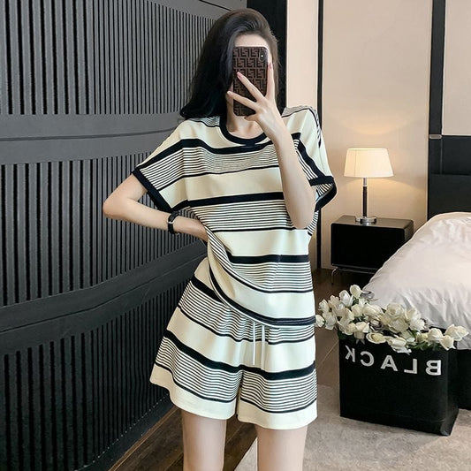 【半額!期間限定!!】 主役級 カジュアル ファッション ブラウスⅹパンツセット<ins-6637>