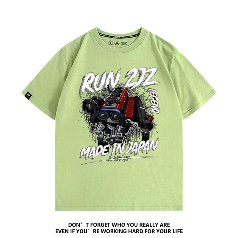 おすすめ プリントロゴ 半袖 Tシャツ-A2349