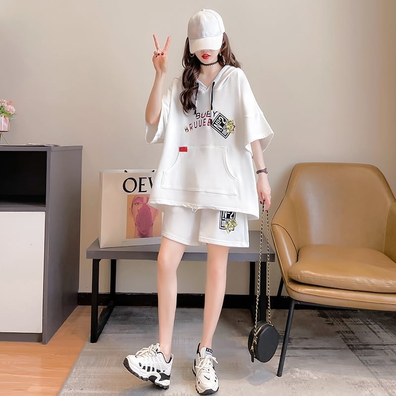 【半額!期間限定!!】ファッション 清涼感たっぷり 切り替え ブラウス+パンツ セットアップ<ins-3144>