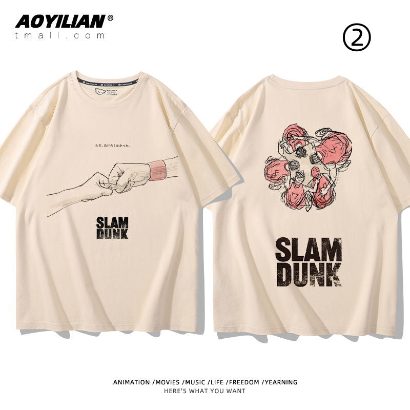 ファッション 着回し力抜群 おすすめ プリントロゴ 半袖 Tシャツ-A2534