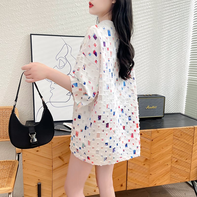 着回し力抜群 個性派 カジュアル ゆったりトップス 半袖Tシャツ 全2色<ins-8263>