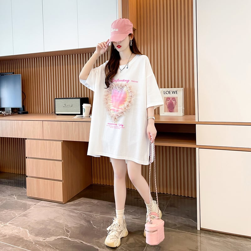 絶対欲しい  ロゴ プリント  ゆったり 3色半袖Tシャツ<ins-8315>