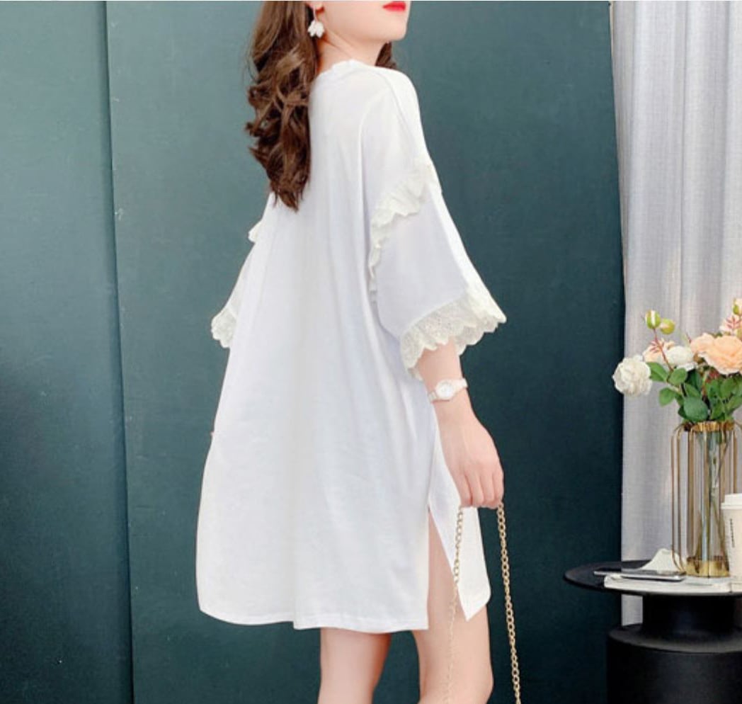 話題沸騰中 プリント ビッグロゴ ゆったり 半袖Tシャツ 全3色<ins-8252>