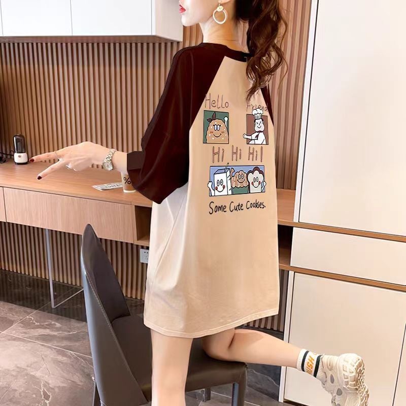 話題沸騰中 4色選択可 プリント Tシャツ カットソー<ins-8276>