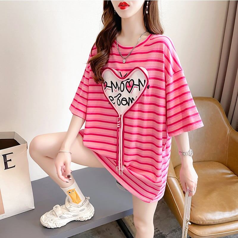 スタイリッシュ 今季大好評 ボーダー柄 Tシャツ カットソー<ins-3254>