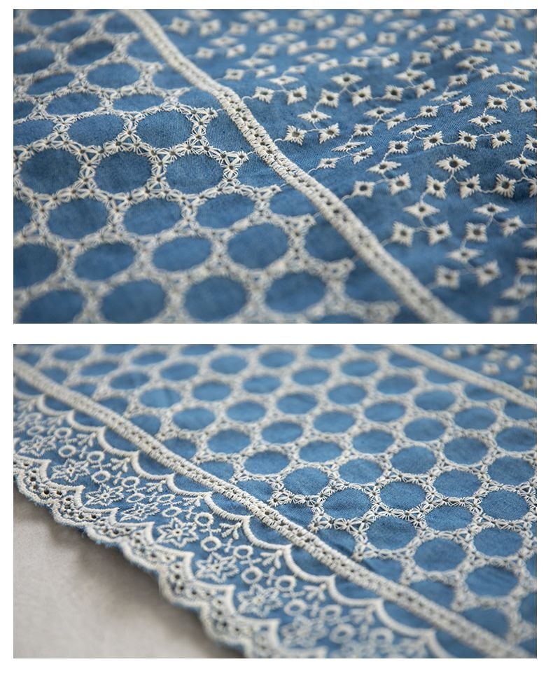 期間限定 美人度アップ エレガント刺繍 透かし彫り ワンピース<ins-8401>