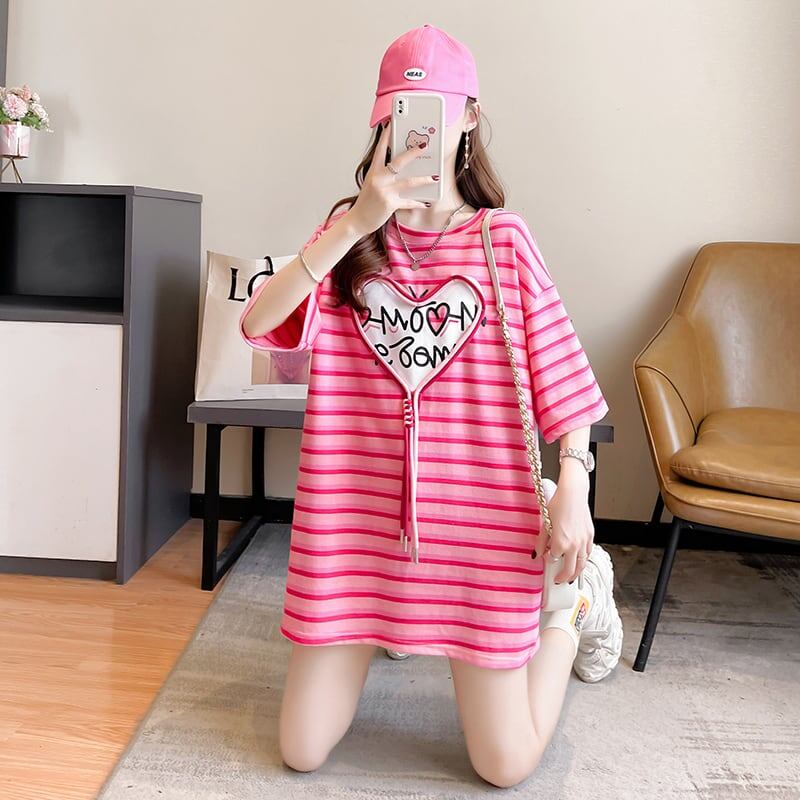 スタイリッシュ 今季大好評 ボーダー柄 Tシャツ カットソー<ins-3254>