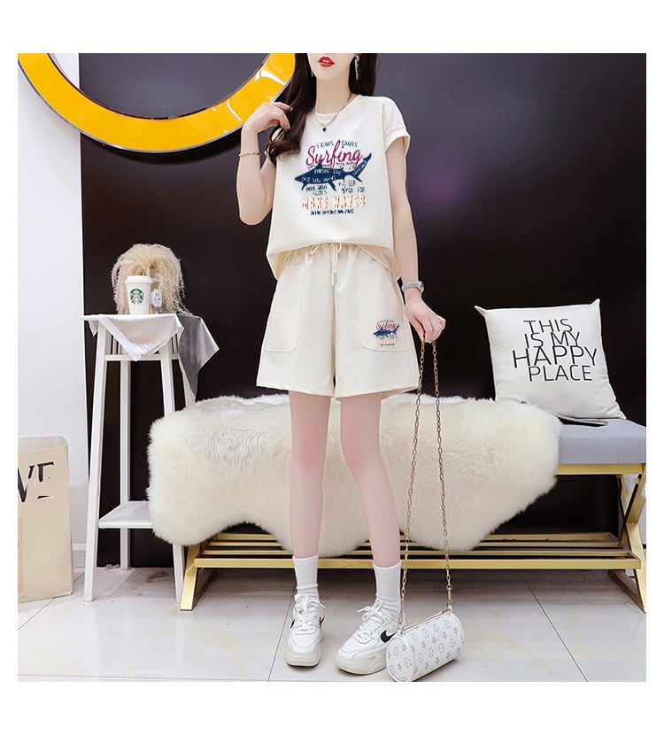 今季マストバイ カジュアル ファッション 半袖Tシャツⅹパンツセット全3色 <ins-8265>