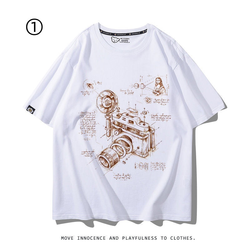 着回し力抜群 好感度UP おすすめ プリントロゴ 半袖 Tシャツ-A2345