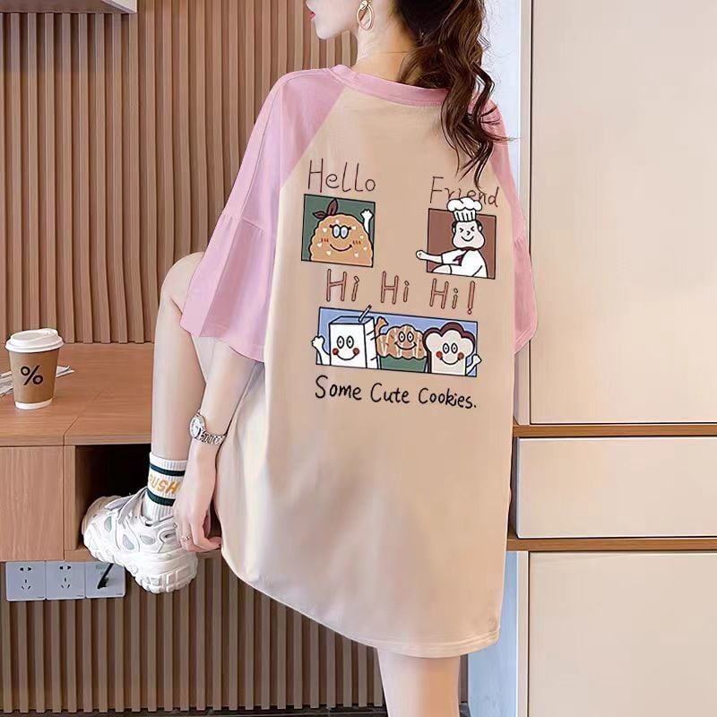 話題沸騰中 4色選択可 プリント Tシャツ カットソー<ins-8276>