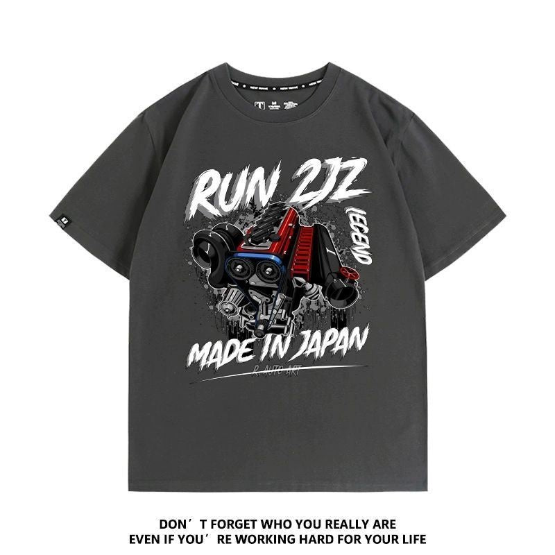 おすすめ プリントロゴ 半袖 Tシャツ-A2349