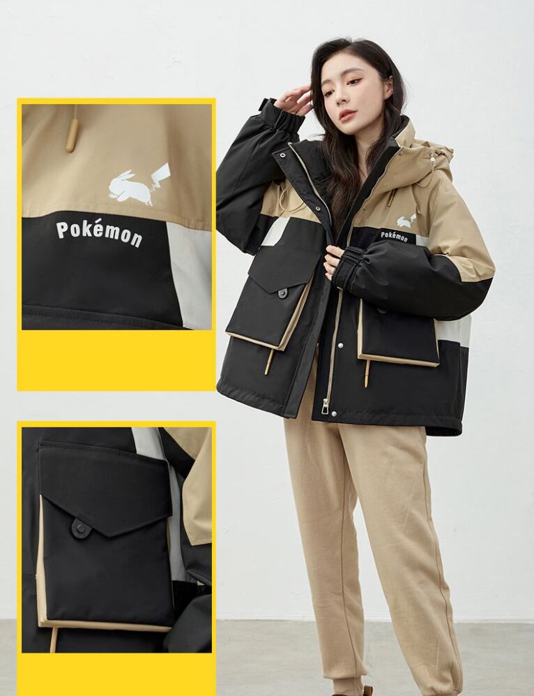 人気上昇中 高見えデザイン スタイルアップ効果抜群 切り替え 2色選択 ダウンジャケット E-9872