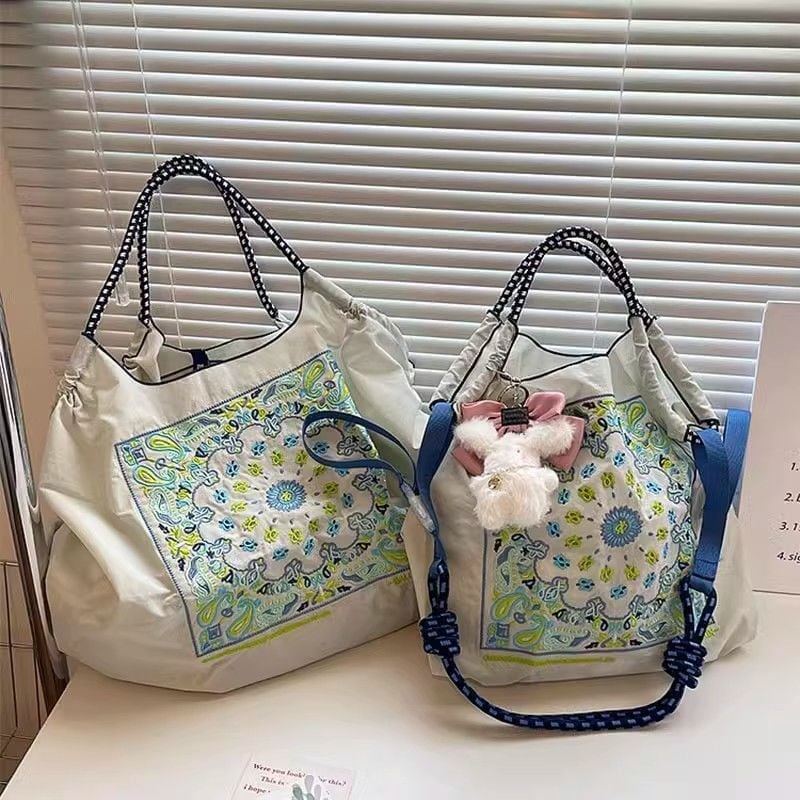 大好評 刺繍プリント 環境保護バッグ ショッピングバッグ<ins-5734>