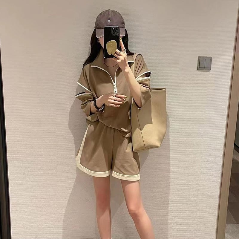 主役級 今季マストバイ ファッション 個性派 半袖Tシャツⅹパンツセット<ins-6533>