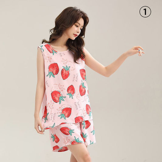 大好評 キュート パジャマ 半袖トップスⅹショートパンツセット< ins-8240>