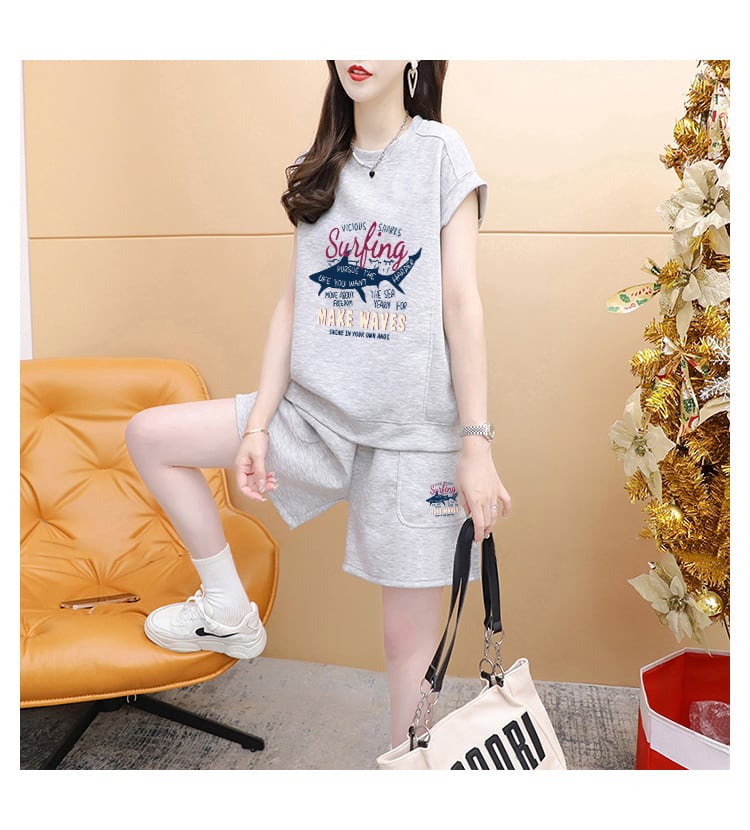 今季マストバイ カジュアル ファッション 半袖Tシャツⅹパンツセット全3色 <ins-8265>