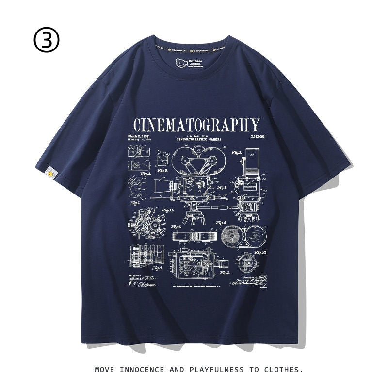 着回し力抜群 好感度UP おすすめ プリントロゴ 半袖 Tシャツ-A2345