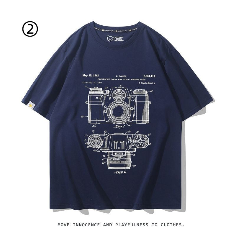 着回し力抜群 好感度UP おすすめ プリントロゴ 半袖 Tシャツ-A2345