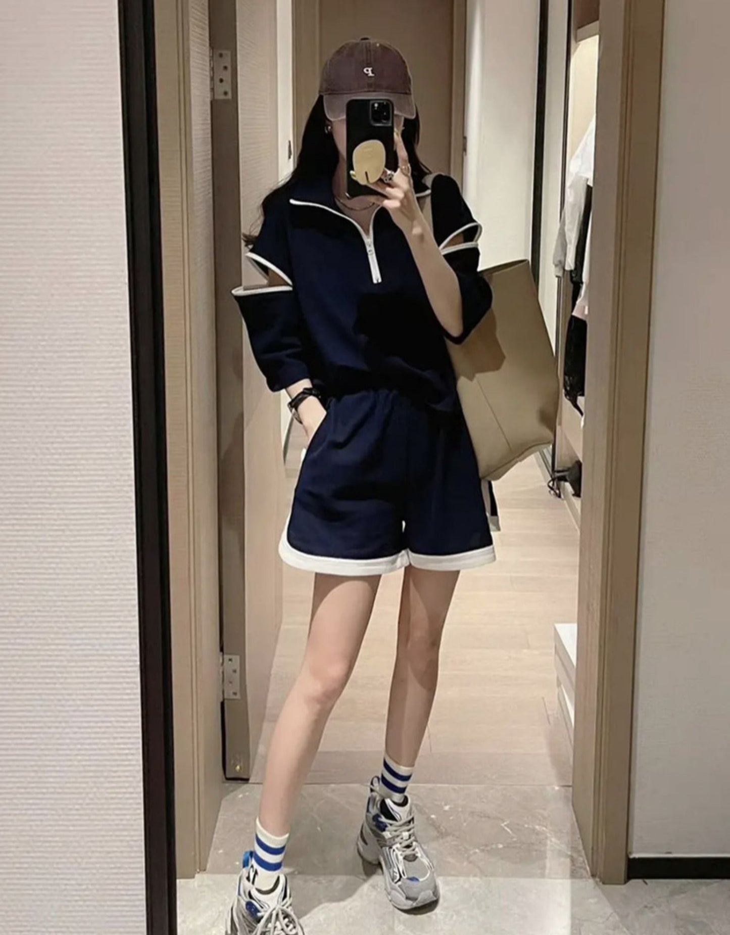 主役級 今季マストバイ ファッション 個性派 半袖Tシャツⅹパンツセット<ins-6533>