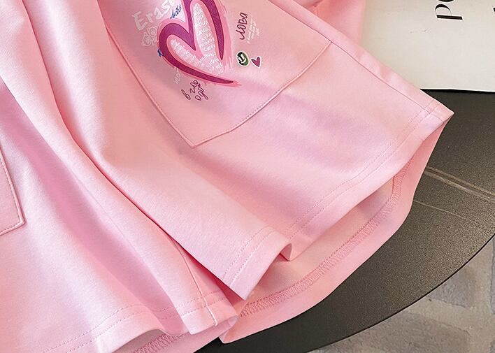 超人気 ホットダイヤモンド カジュアル プリント 半袖Tシャツ ショートパンツ セットアップ E-9215