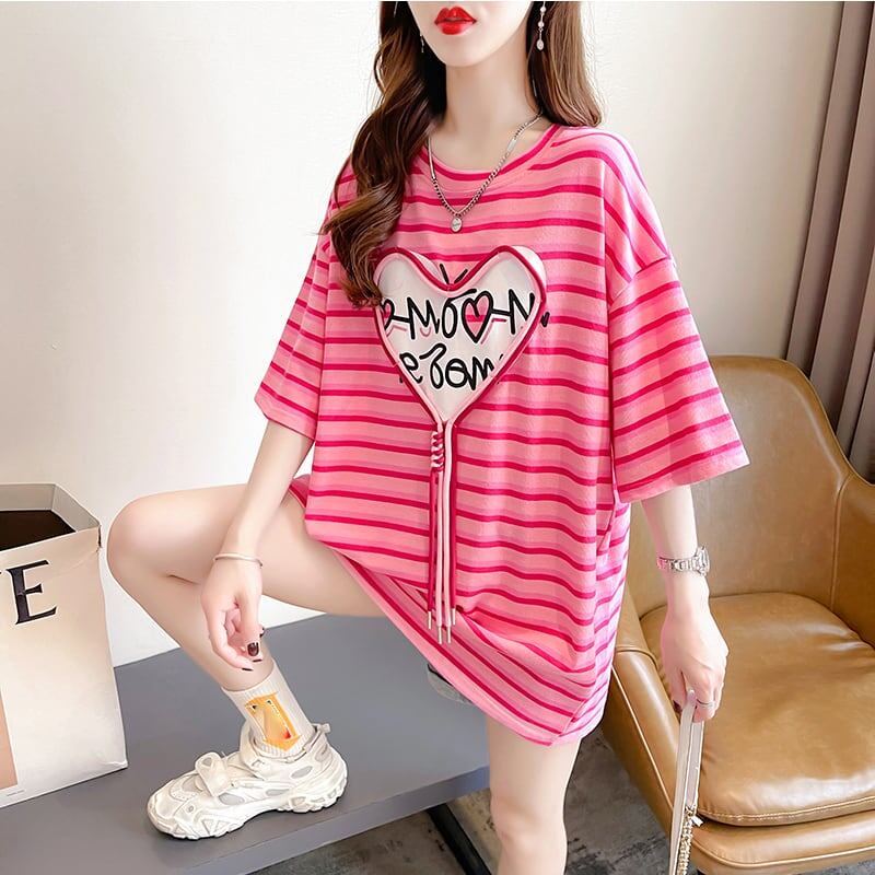 スタイリッシュ 今季大好評 ボーダー柄 Tシャツ カットソー<ins-3254>