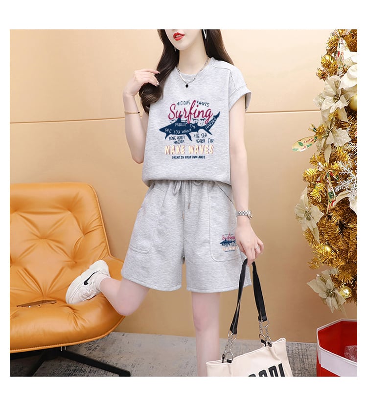 今季マストバイ カジュアル ファッション 半袖Tシャツⅹパンツセット全3色 <ins-8265>