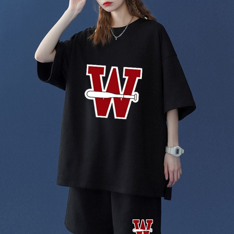 【半額セール】大好評 男女兼用 半袖Tシャツⅹパンツセット全4色<ins-6540>