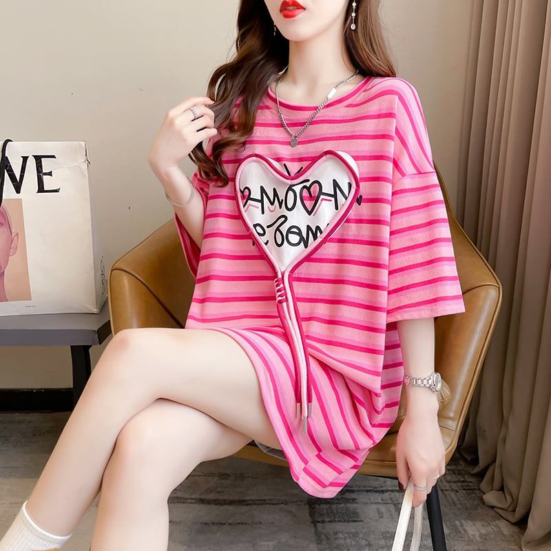 スタイリッシュ 今季大好評 ボーダー柄 Tシャツ カットソー<ins-3254>