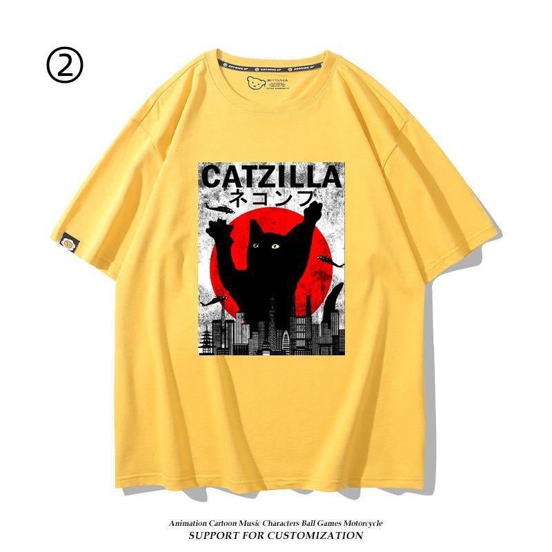 絶対流行 おすすめ プリントロゴ 半袖 Tシャツ-A2373