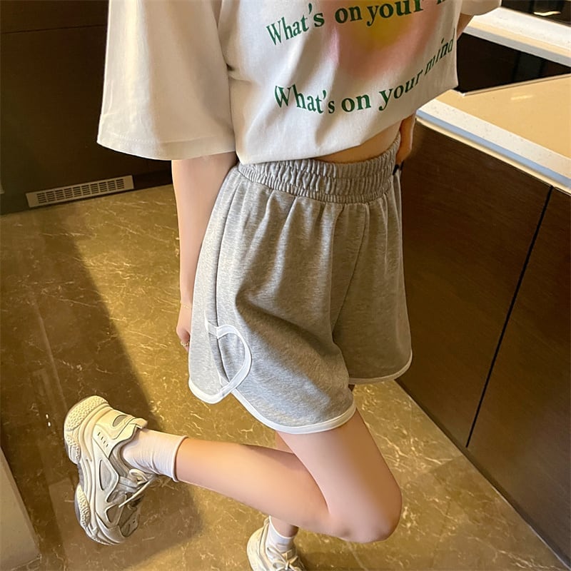 ゆったり感アップ カジュアル ハイウエスト パンツ ボトムス<ins-3563>
