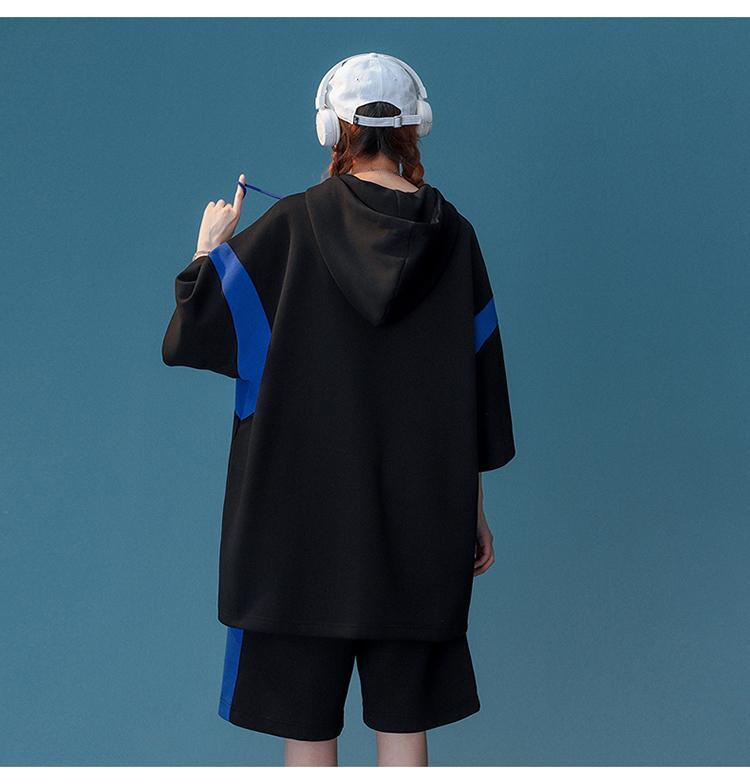 早い者勝ち 絶対流行 カジュアル 半袖Tシャツⅹパンツセット<ins-6534>