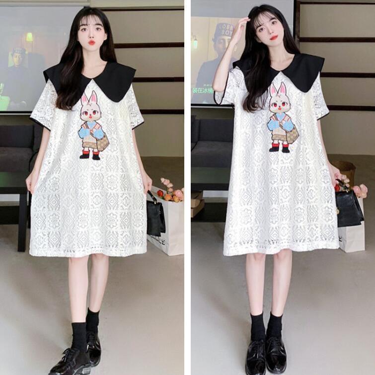 【人気急上昇中!】話題沸騰中 上品 キュート レース 刺繍 ワンピース<ins-8300>